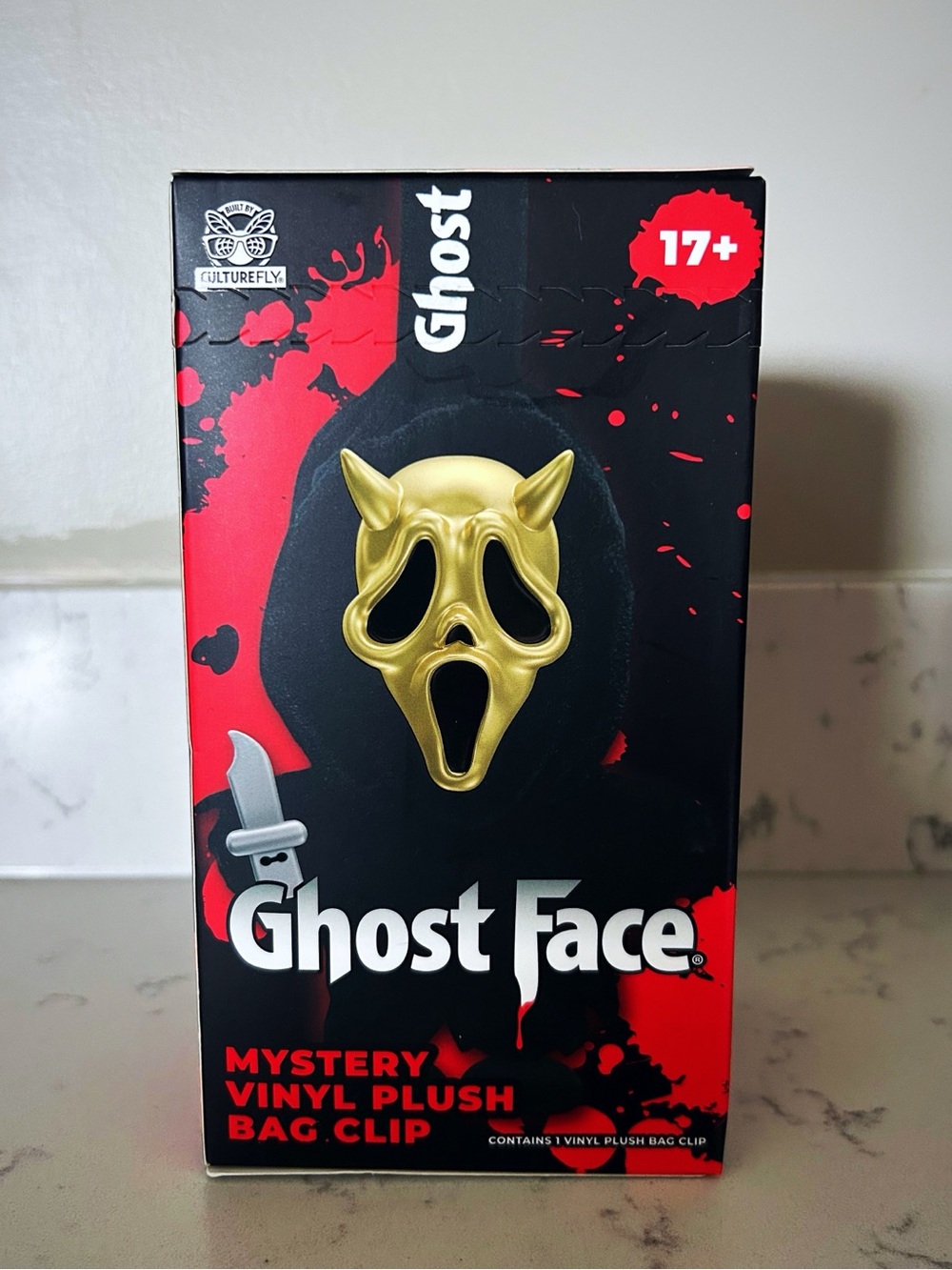 Ghost Face Mystery Vinyl Plush Bag Clip Sprit Halloween